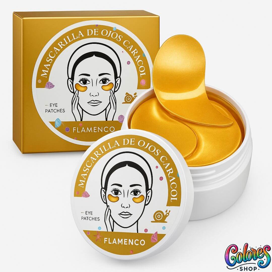 Parches para Ojos con Extracto de Caracol – Reduce Bolsas y Ojeras Visiblemente en Minutos – 60 Unidades