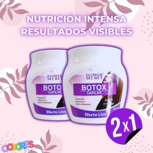 Botox Capilar Efecto Liso 500ml - Tratamiento Profesional Anti-Frizz con Queratina y Colágeno - Resultados Prolongados