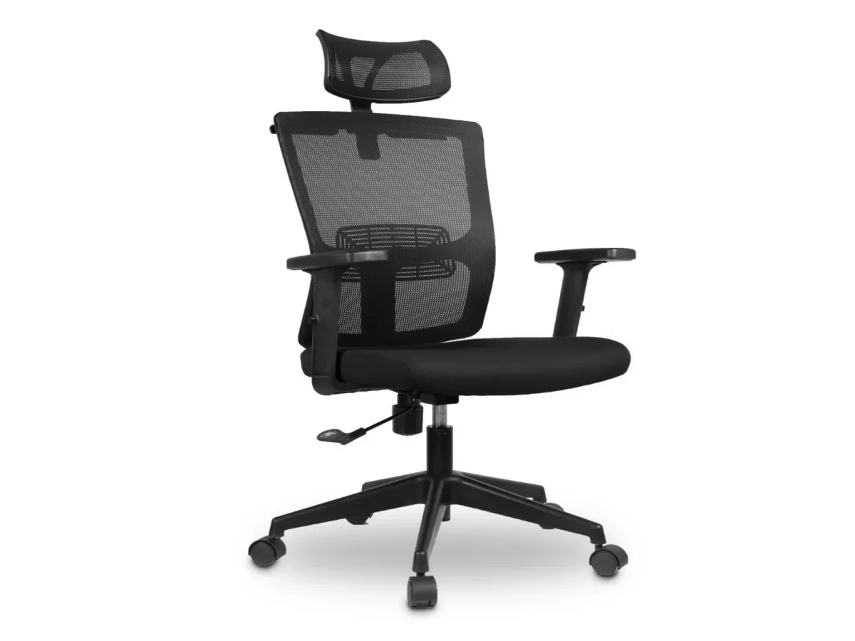 Sillon Gerente Giratorio Novus Negro / Gris - Imagen 2
