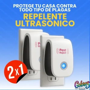 Repelente Ultrasónico Contra Plagas – Elimina Insectos y Ratones Sin Químicos, Seguro para Mascotas, Ideal para Hogares