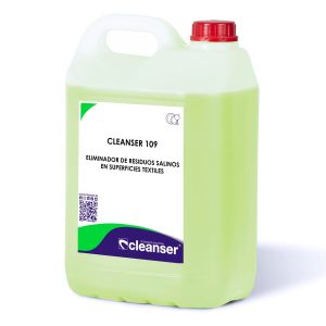C – 109 Eliminador de residuos salinos en superficies textiles