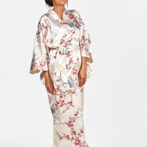 Kimono Japonés Ume to Tsuru Mujer