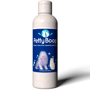 Petty Boop champú para mascotas con aceite de argán para pelo blanco
