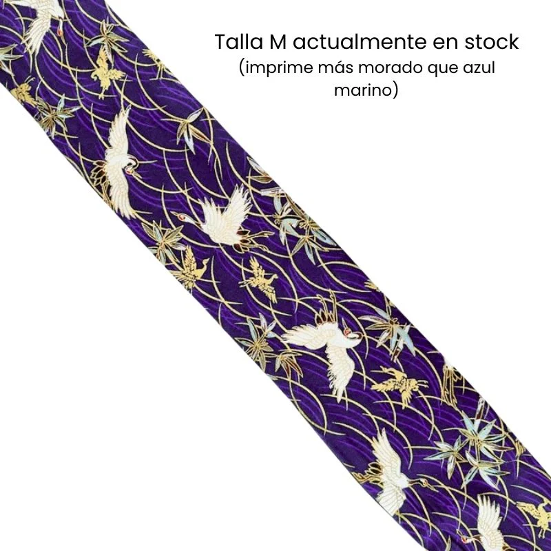 Cinturón Obi Azul Marino Tsuru - Imagen 5