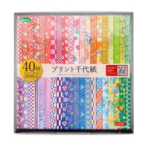 Bloc Papel Origami Japonés 40 Diseños 15x15 cm