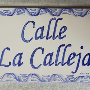 Placa calle 20x30cm