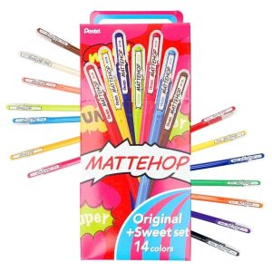 Caja de Bolígrafos Pentel Mattehop Original + Sweet