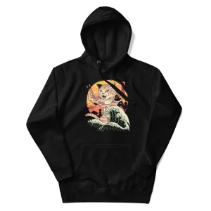 Sudadera Japonesa Kaiju Neko Sushi
