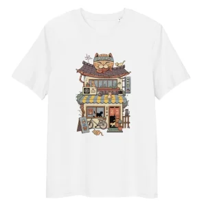 Camiseta Japonesa Neko Café