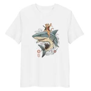 Camiseta Japonesa Neko Tiburón