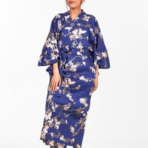 Yukata Kimono Sakura to Chō Mujer